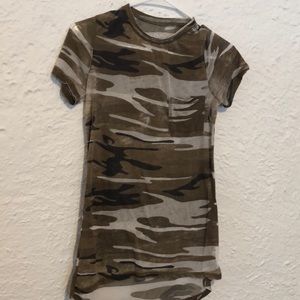 Vintage style army tee